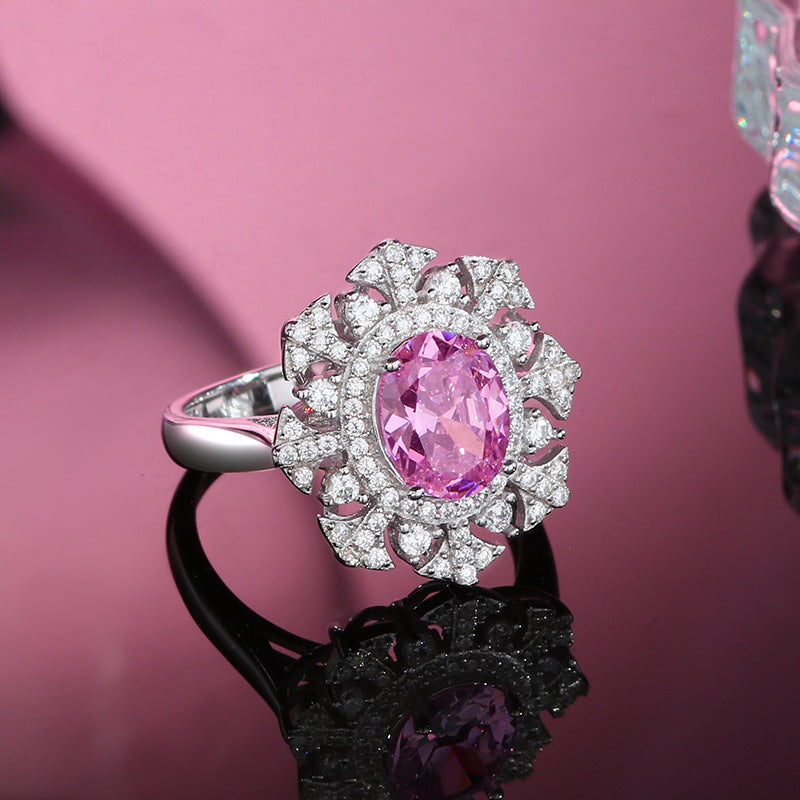 FairyLocus “Peach Blossom” Artisan Customized Sterling Silver Ring FLCSBSRG01 FairyLocus