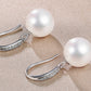 Fairylocus Elegant Design Austrian Crystal Pearl Sterling Silver Earrings FLZZER54 Fairylocus