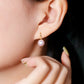 Fairylocus "Miss Modern" Austrian Crystal Pearl Sterling Silver Drop Earrings FLZZER25 Fairylocus