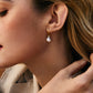 Fairylocus Elegant Design Austrian Crystal Golden Pearl Sterling Silver Earrings FLZZER63 Fairylocus