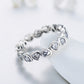 FairyLocus Purity Heart Wedding Sterling Silver Ring Trendy Gifts Stacking Band FLCYRG-BK54 FairyLocus