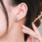 FairyLocus Trinity Malachite Sterling Silver 18K Gold Plated Stud Earrings FLCYER-INS29 Fairylocus