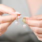 Fairylocus Elegant Design Austrian Crystal Pearl Sterling Silver Hoop Earrings FLZZER49 Fairylocus