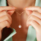 Fairylocus  "Mermaid's Tears"  Austrian Crystal Pearl Sterling Silver Necklace FLZZNL09 Fairylocus