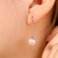Fairylocus "Pastoral Pearl" Austrian Crystal Pearl Sterling Silver Drop Earrings FLZZER04 Fairylocus