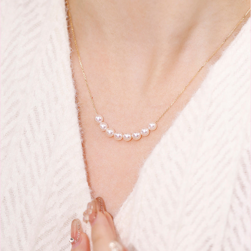 Fairylocus "Lucky Beads" Austrian Crystal Pearl Sterling Silver Necklace FLZZNL27 Fairylocus
