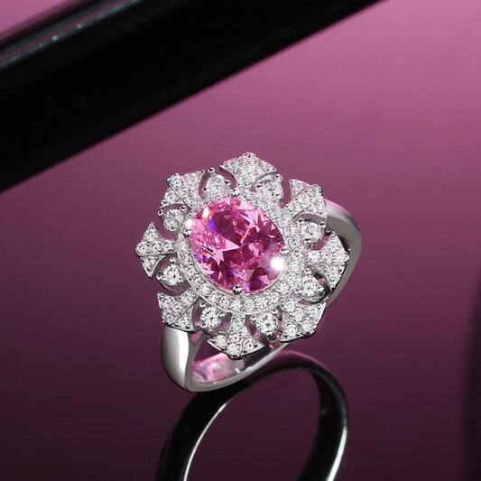 FairyLocus “Peach Blossom” Artisan Customized Sterling Silver Ring FLCSBSRG01 FairyLocus