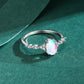 FairyLocus Oval Cut Moonstone Sterling Silver Ring Gifts FLCYRG-BK23 FairyLocus