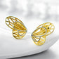 FairyLocus Golden Butterfly Sterling Silver 18K Gold Plated Stud Earrings FLCYER-INS07 Fairylocus