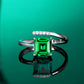 FairyLocus “Mint square candy” Artisan Customized Sterling Silver Ring FLCSBSRG05 FairyLocus
