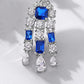 FairyLocus Nobiliary Royal Blue Brillant Sterling Silver Earrings FLCSBSER10 FairyLocus