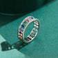 FairyLocus Rainbow Sterling Silver Ring Trendy Gifts Stacking Band FLCYRG-BK62 FairyLocus