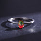 FairyLocus Gradient Ramp Solitaire Sterling Silver Ring Gifts FLCYRG-BK59 FairyLocus