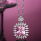 FairyLocus "Sunflower Bloosom“ Radiant Cut Sterling Silver Necklace FLCSBSNL01 FairyLocus
