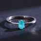 FairyLocus Ice Blue Solitaire Sterling Silver Ring Gifts FLCYRG-BK61 FairyLocus
