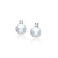 Fairylocus "About Me" Austrian Crystal Pearl Sterling Silver Stud Earrings FLZZER06 Fairylocus