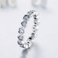 FairyLocus Purity Heart Wedding Sterling Silver Ring Trendy Gifts Stacking Band FLCYRG-BK54 FairyLocus