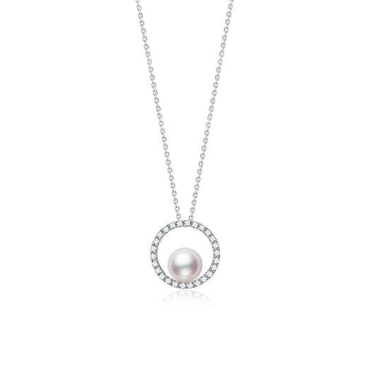 Fairylocus "Planet" Austrian Crystal Pearl Sterling Silver Necklace FLZZNL23 Fairylocus