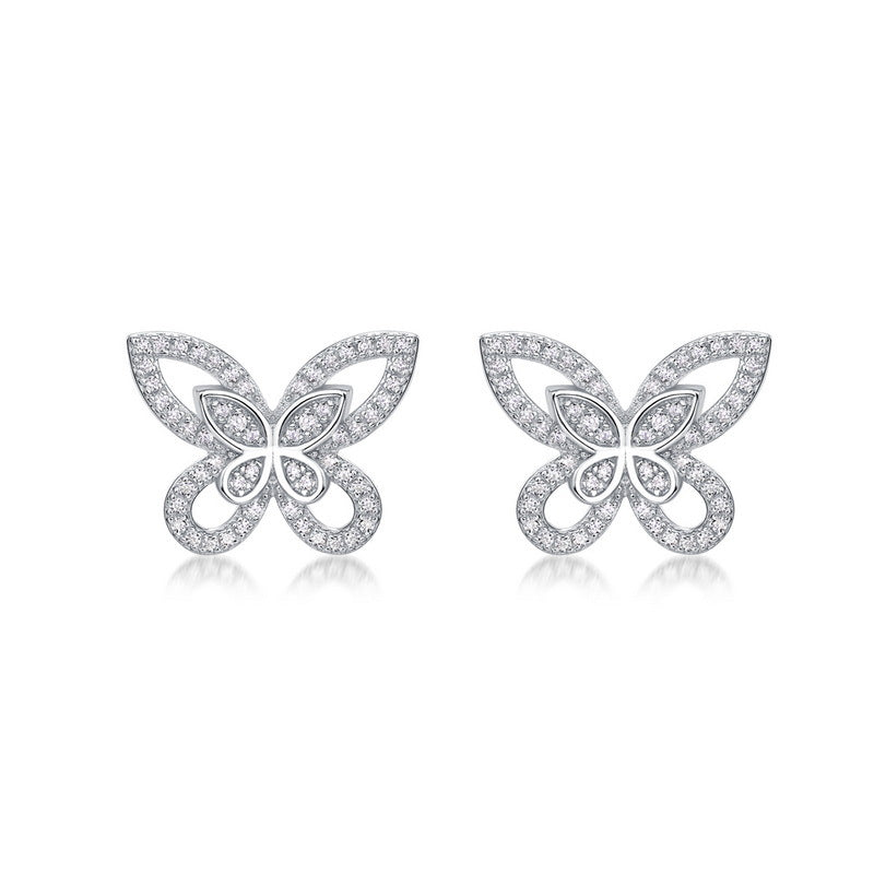 FairyLocus ”Dance Lightly“ Butterfly Sterling Silver Earrings FLCSBSER03 FairyLocus