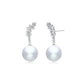 Fairylocus Elegant Design Cultured Austrian Crystal Pearl Sterling Silver Earrings FLZZER52 Fairylocus