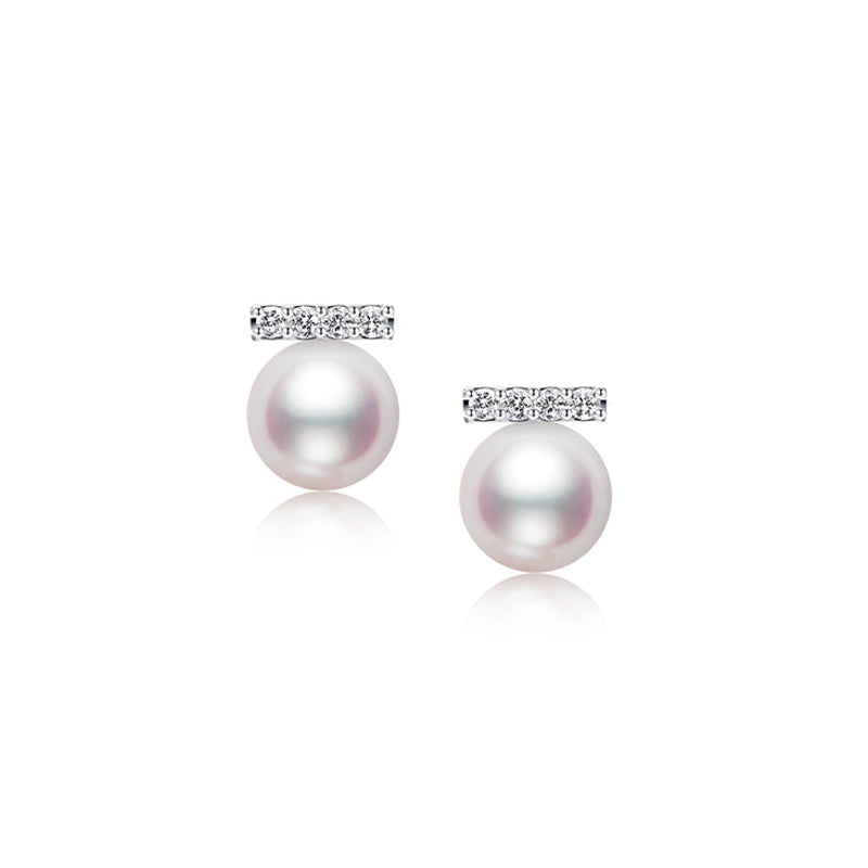 Fairylocus Elegant Design Austrian Crystal Pearl Sterling Silver Earrings FLZZER48 Fairylocus