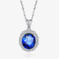 FairyLocus "Night on the Nile“ Oval Brilliant Sterling Silver Necklace FLCSBSNL22 FairyLocus