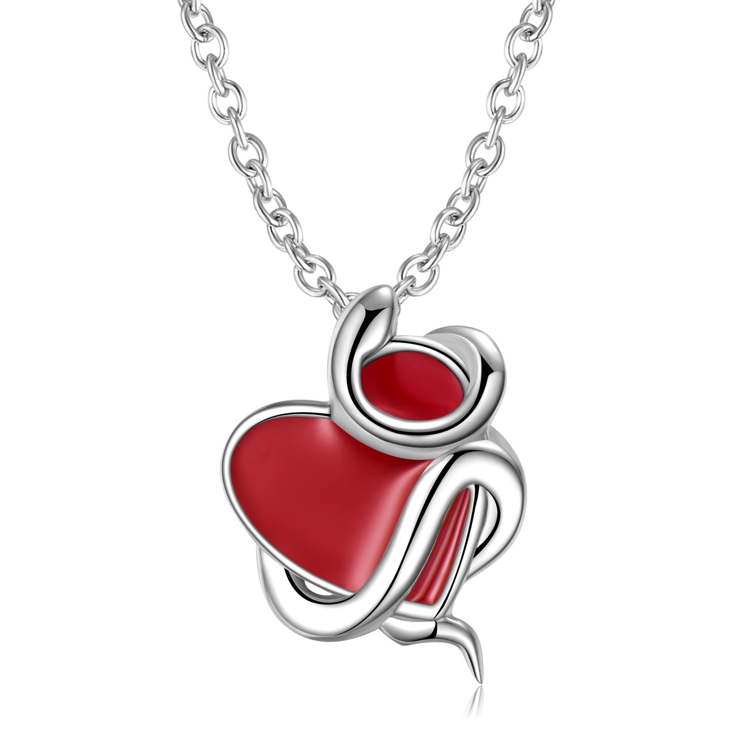 FairyLocus "Everlasting Love" Christmas Heart Cut Sterling Silver Necklace Jewelry Gift FLCYNL06 FairyLocus
