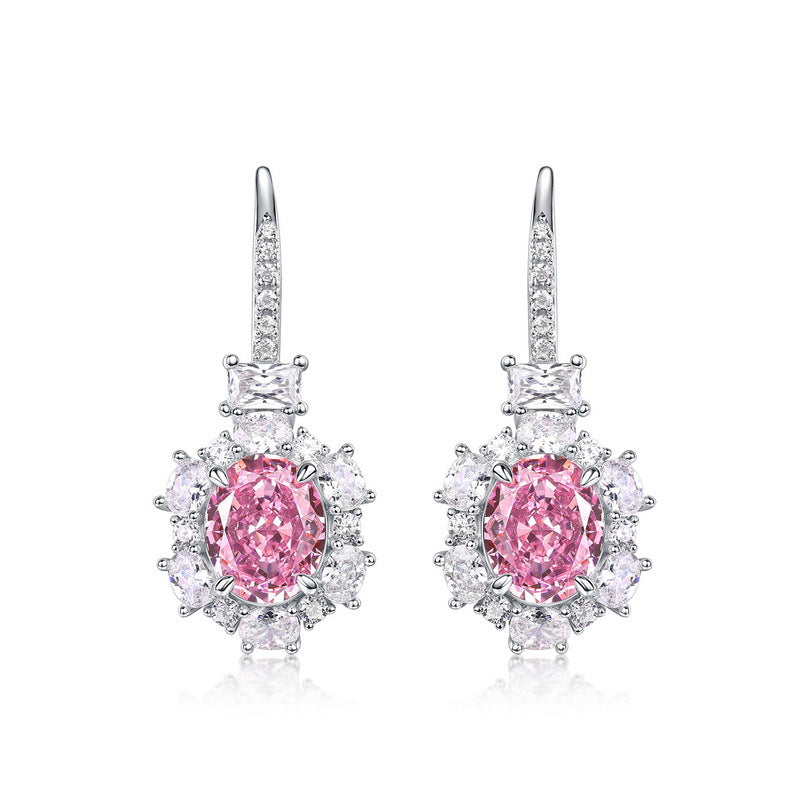 FairyLocus Sparkling Pink Brillant Sterling Silver Earrings FLCSBSER11 FairyLocus