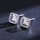 FairyLocus Princess Cut Sterling Silver 18K Gold Plated Stud Earrings FLCYER-INS17 Fairylocus
