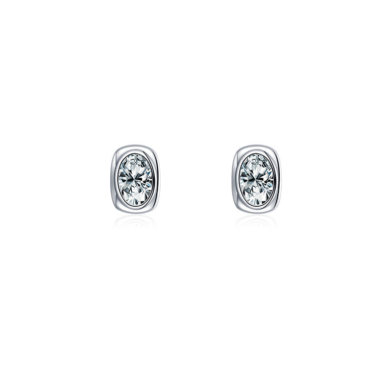 FairyLocus Simple Sterling Silver 18K Gold Plated Stud Earrings FLCYER-INS13 Fairylocus