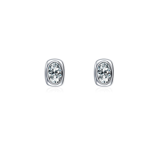 FairyLocus Simple Sterling Silver 18K Gold Plated Stud Earrings FLCYER-INS13 Fairylocus
