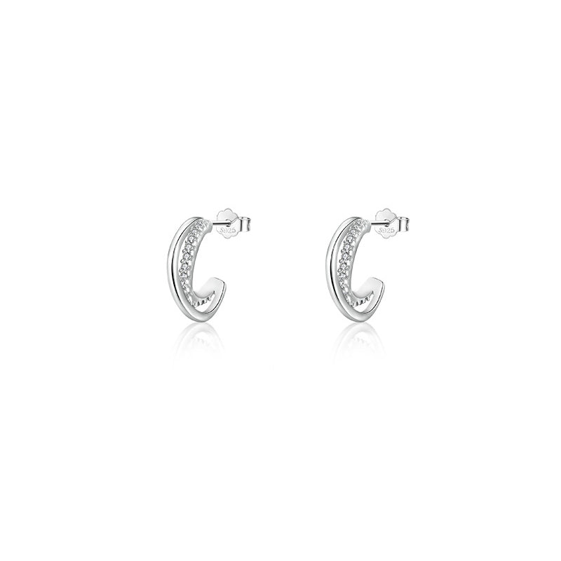 FairyLocus Turquoise Sterling Silver 18K Gold Plated Hoop Earring FLCYER-INS03 Fairylocus