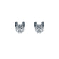 FairyLocus Cute Bulldog Sterling Silver 18K Gold Plated Stud Earrings FLCYER-INS15 Fairylocus