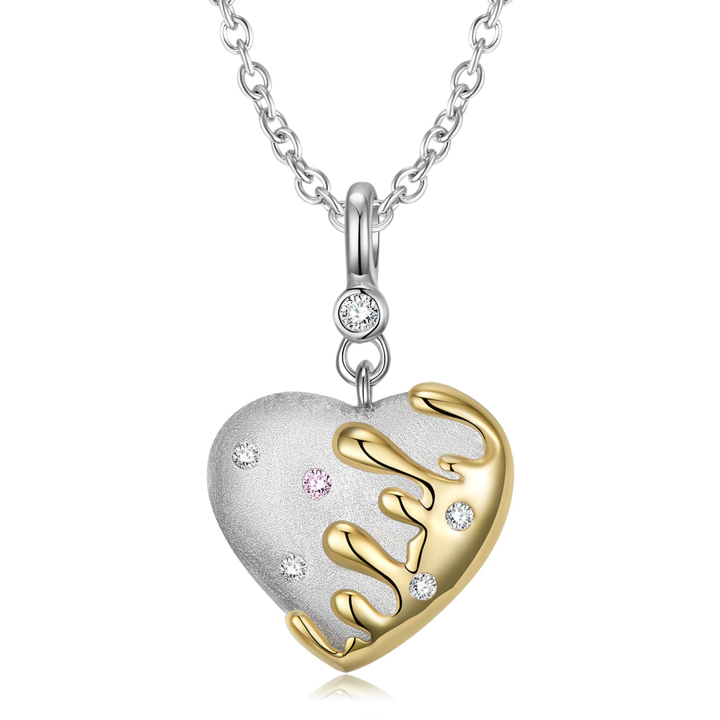 FairyLocus "Everlasting Love" Christmas Heart Cut Sterling Silver Necklace Jewelry Gift FLCYNL07 FairyLocus