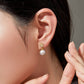 Fairylocus "Snowflake" Austrian Crystal Pearl Sterling Silver Clip Earrings FLZZER32 Fairylocus