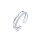 FairyLocus "Balance Steel" Eternity Band Sterling Silver Open Ring Gifts FLCYRG-KK08 Fairylocus