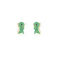 FairyLocus Playful Dinosaur Sterling Silver 18K Gold Plated Stud Earrings FLCYER-INS30 Fairylocus