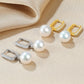 Fairylocus Elegant Design Austrian Crystal Pearl Sterling Silver Earrings FLZZER64 Fairylocus