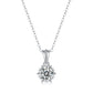 FairyLocus “Wholeheartedly” 1ct Moissanite Necklace Sterling Silver 18K White Gold Plated D Color VVS1 Clarity Brilliant Necklace FLZZNLMS25 FairyLocus