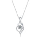 FairyLocus “Heartstrings” 0.5ct Moissanite Necklace Sterling Silver 18K White Gold Plated D Color VVS1 Clarity Brilliant Necklace FLZZNLMS28 FairyLocus