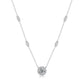 FairyLocus “Glitter Galaxy” 1ct Moissanite Necklace Sterling Silver 18K White Gold Plated D Color VVS1 Clarity Brilliant Necklace FLZZNLMS03 FairyLocus