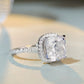 FairyLocus 5ct Cushion Cut Engagement Sterling Silver Ring FLCYBSRG26 FairyLocus