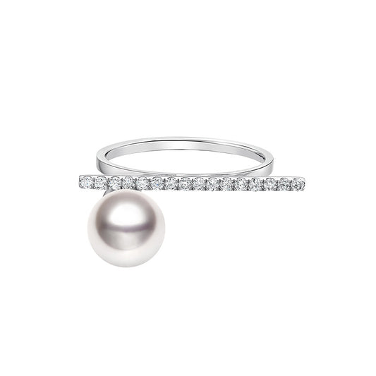 FairyLocus Artisan Customized Pearl Sterling Silver Ring FLZZRG01 FairyLocus