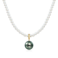 FairyLocus Round Austrian Crystal Pearl Pendant Necklace 4mm FLSJZZNL15 FairyLocus